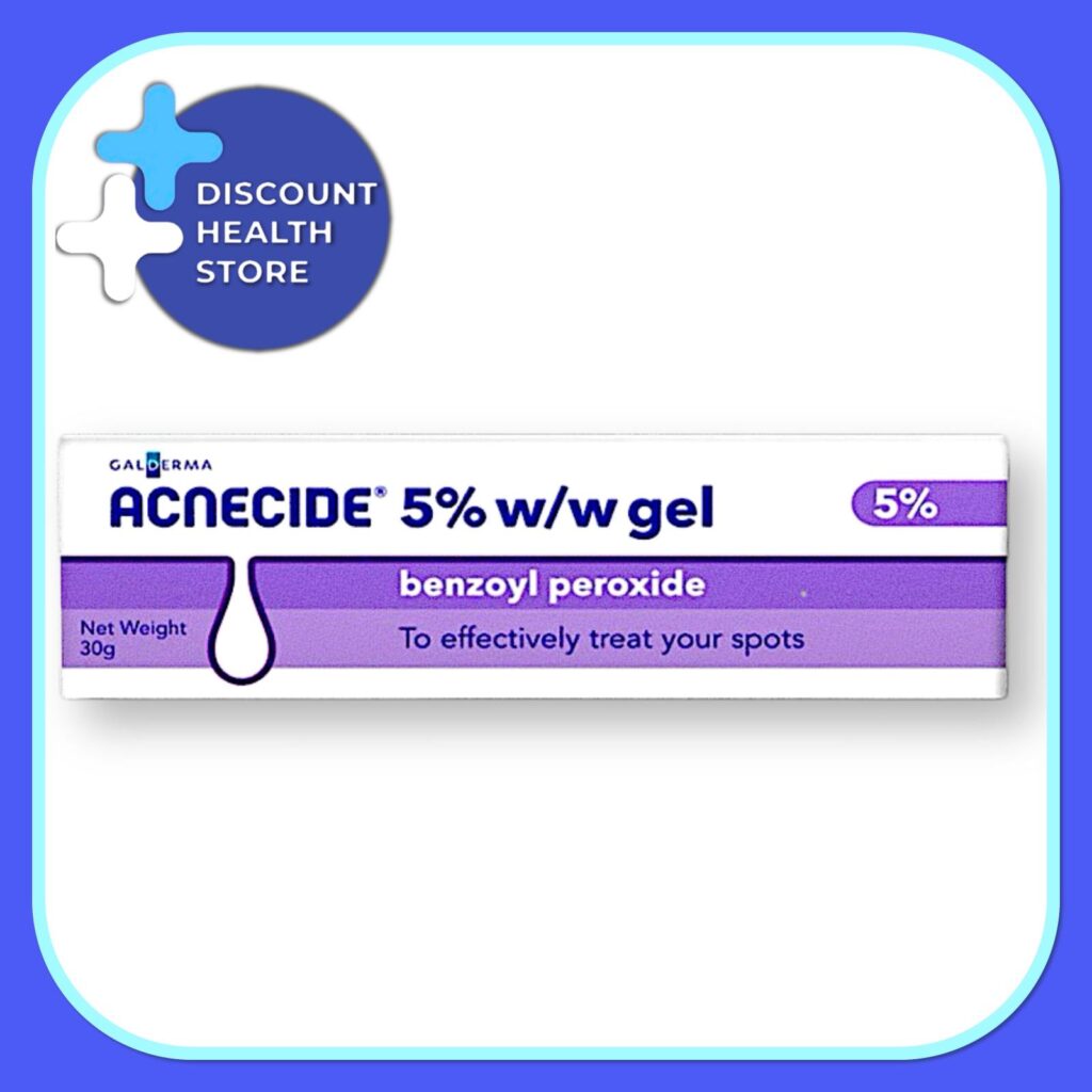Acnecide 5% Gel Benzoyl Peroxide - Treatments Acne, Blemishes, Spots - 30g