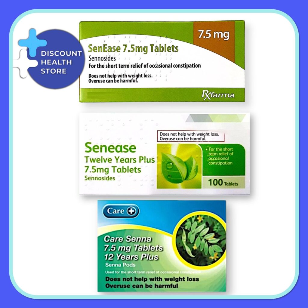 2 X 100 Senna Tablets Care Natural Constipation Relief - BRANDS MAY VARY