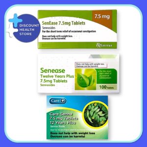 2 X 100 Senna Tablets Care Natural Constipation Relief - BRANDS MAY VARY