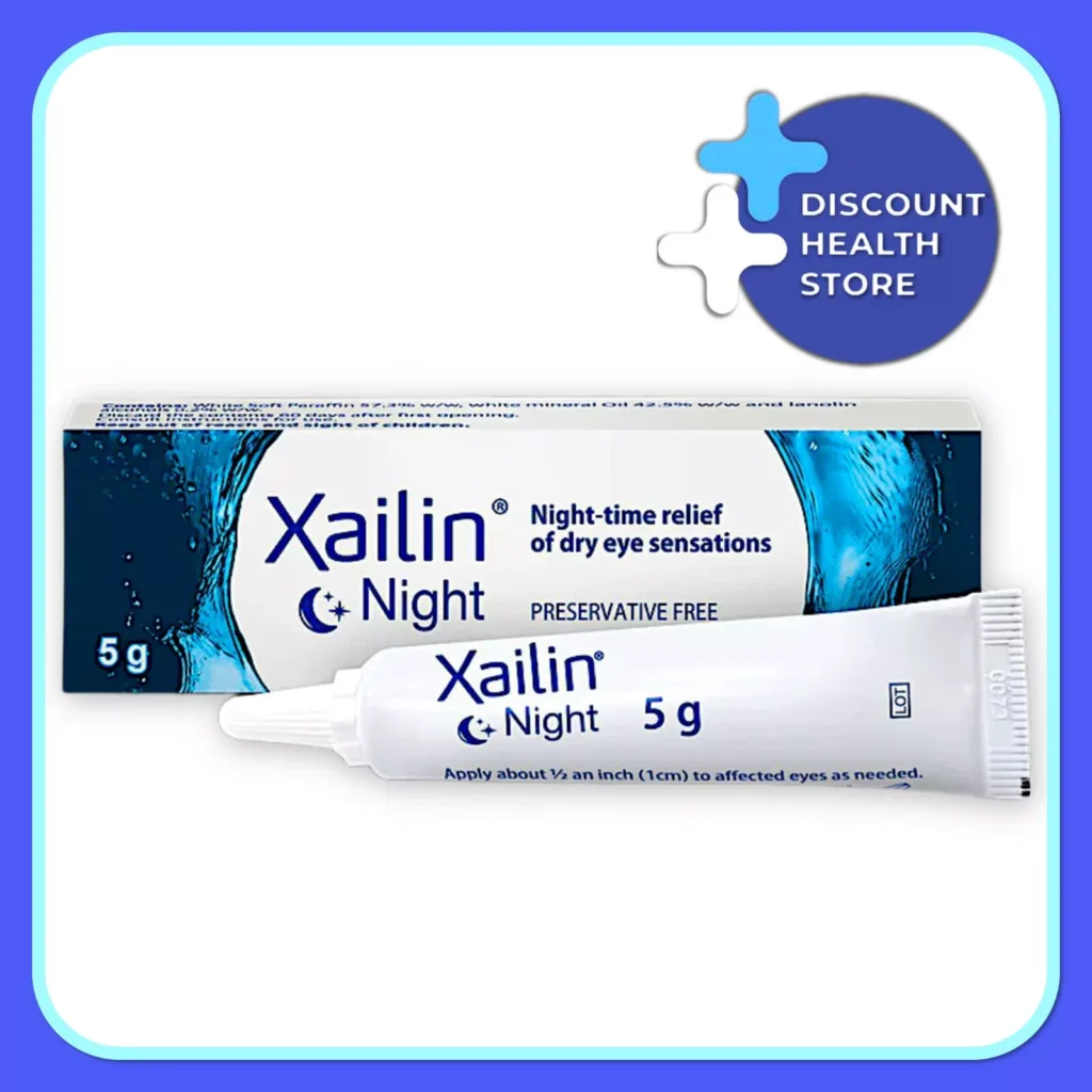 Xailin Night Lubricating Eye Ointment Tube 5g - For Vison Health - 1 PACK